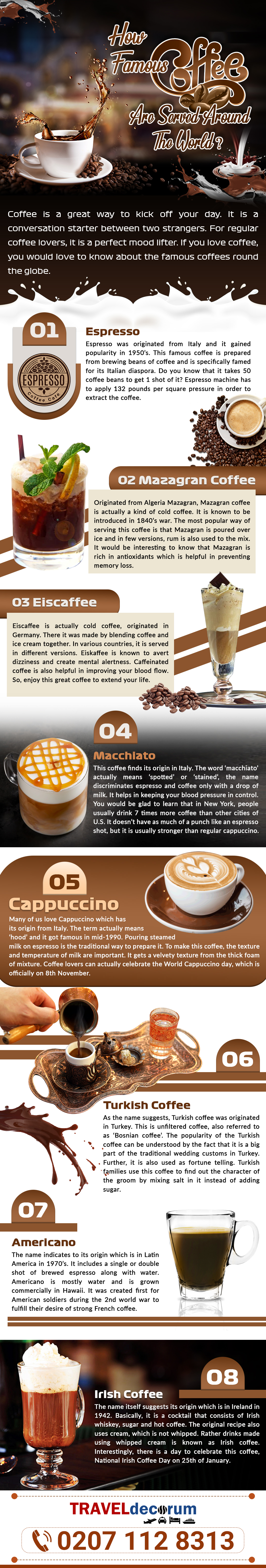 How Famous Coffees Are Served Around the World?